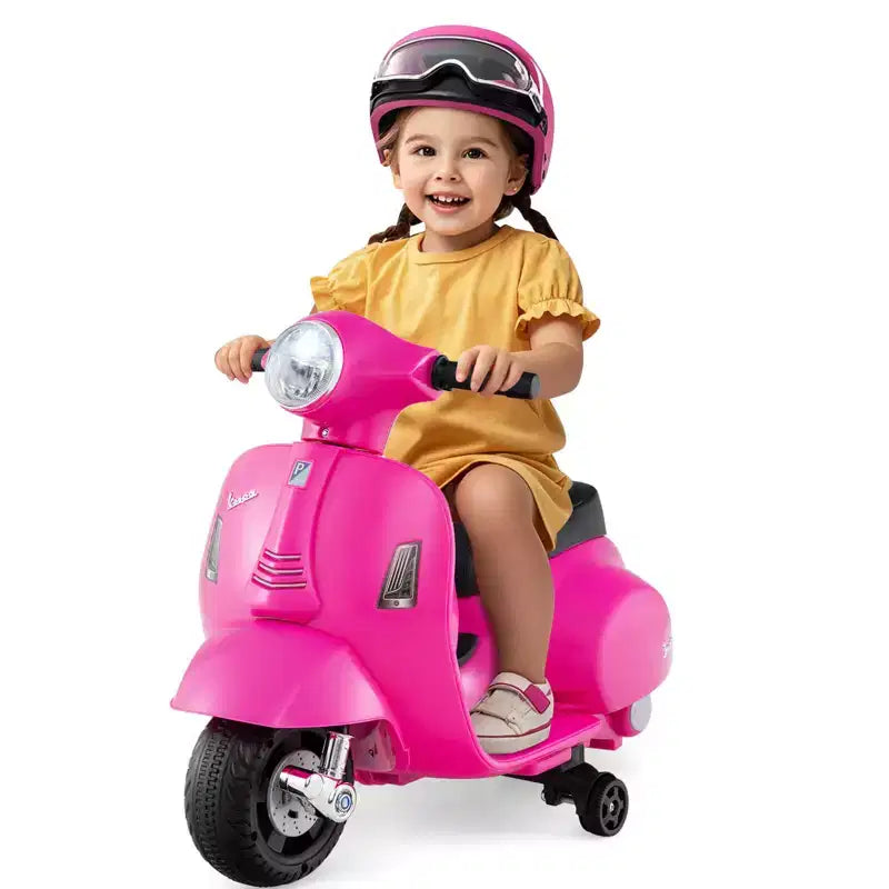 Costway Moto Électrique Enfant avec Roues d'Entraînement Phare Klaxon Batterie 6V
