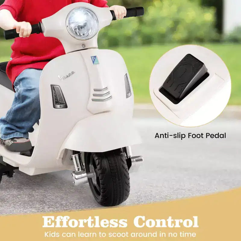 Costway Moto Électrique Enfant avec Roues d'Entraînement Phare Klaxon Batterie 6V