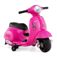 Costway Moto à enfourcher pour enfants avec roulettes d'apprentissage, phare, klaxon, batterie 6V
