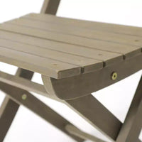 GDFStudio Pavillon extérieur 3 pièces en bois d'acacia pliable pour bistrot