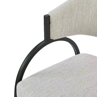 Christopher Knight Home Silas, chaises de salle à manger capitonnées avec accoudoirs et pieds en métal (Lot de 4)