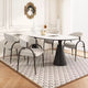 Christopher Knight Home Silas Upholstered Armrest Dining Chairs with Metal Legs (Set of 4)