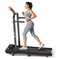 DeerRun A6 Plus Tapis de Course Pliable Mince 2-en-1 2026 avec Inclinaison de 5 %, Bluetooth et Télécommande, 136 kg