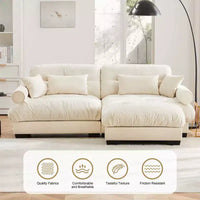 Christopher Knight Home Alger 93 Canapé d'angle en velours