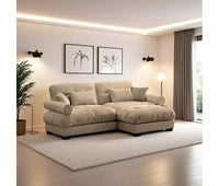 Christopher Knight Home Alger 93 Canapé d'angle en velours