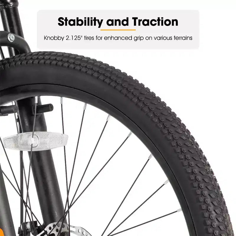 Vélo de montagne HILAND Ridge pour homme, 26 pouces ou 27,5 pouces, 21 vitesses