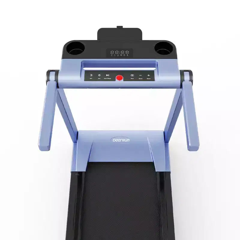 Tapis de course pliable DeerRun A1 Pro+ avec inclinaison de 6 %, machine de course Bluetooth pour la marche et la course