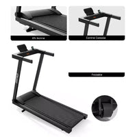 Tapis de course pliable DeerRun A1 Pro+ avec inclinaison de 6 %, machine de course Bluetooth pour la marche et la course