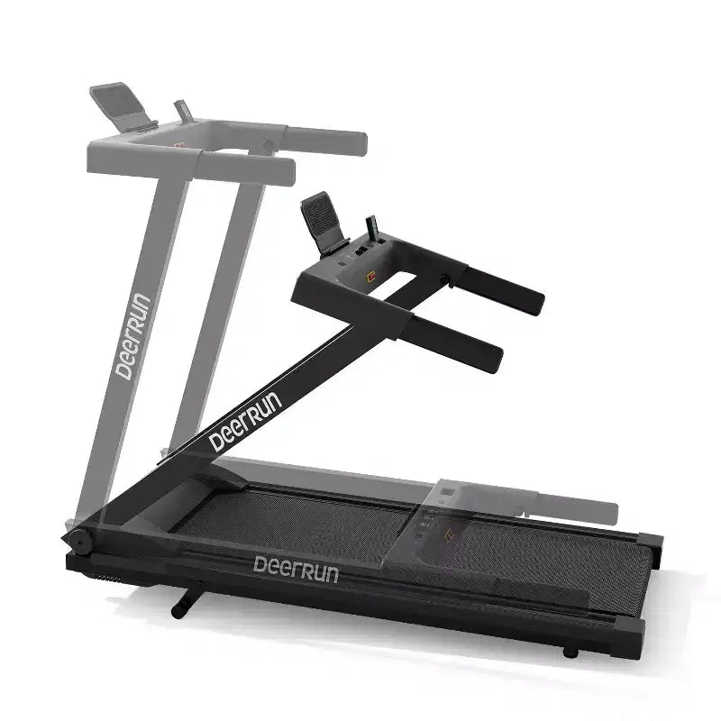 Tapis de course pliable DeerRun A1 Pro+ avec inclinaison de 6 %, machine de course Bluetooth pour la marche et la course