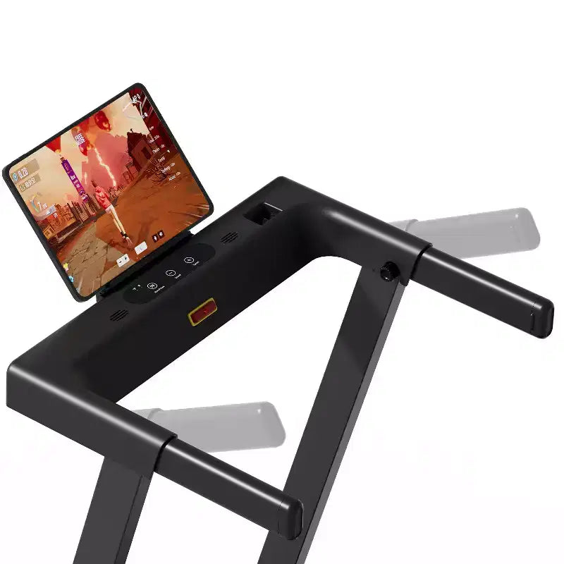 Tapis de course pliable DeerRun A1 Pro+ avec inclinaison de 6 %, machine de course Bluetooth pour la marche et la course