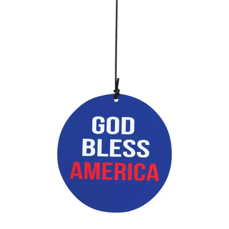 Dicksons God Bless Our America Carillon à vent en aluminium rouge et blanc de 35 pouces