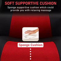 BestMassage Chaise de jeu Chaise de bureau avec soutien lombaire Hauteur réglable Cuir PU Chaise de direction pour femmes, hommes et adultes