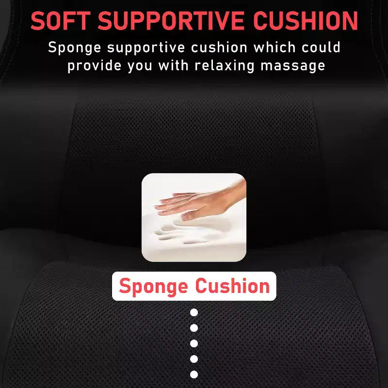 BestMassage Chaise de jeu Chaise de bureau avec soutien lombaire Hauteur réglable Cuir PU Chaise de direction pour femmes, hommes et adultes