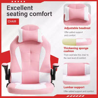 Chaise de jeu FDW Chaise de bureau avec support lombaire Chaises de jeu vidéo en cuir PU pour adultes