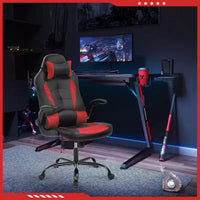Chaise de jeu FDW Chaise de bureau avec support lombaire Chaises de jeu vidéo en cuir PU pour adultes