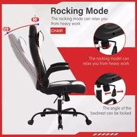 Chaise de jeu FDW Chaise de bureau avec support lombaire Chaises de jeu vidéo en cuir PU pour adultes