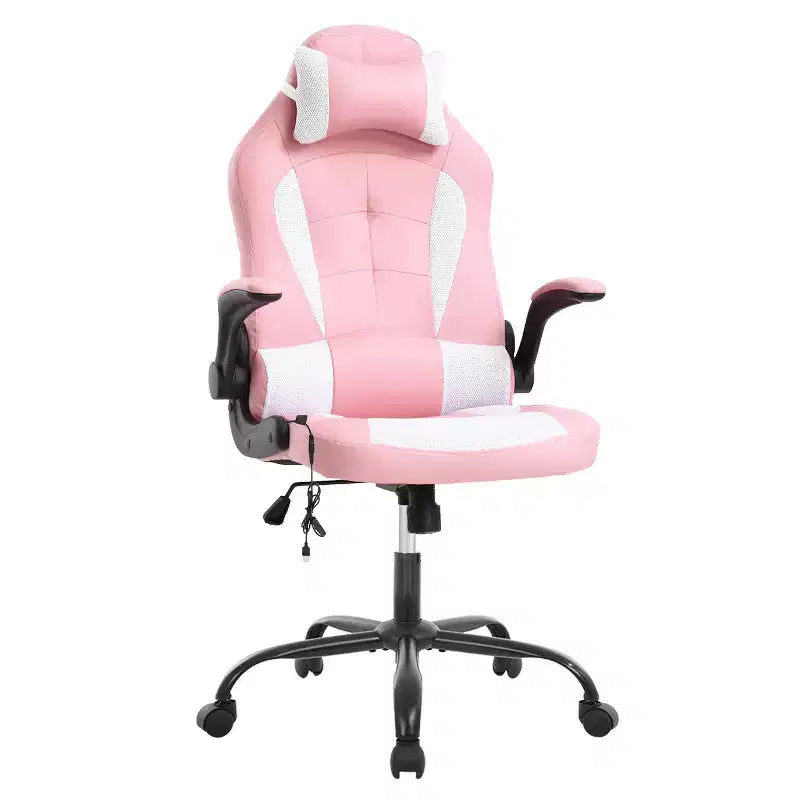 Chaise de jeu FDW Chaise de bureau avec support lombaire Chaises de jeu vidéo en cuir PU pour adultes