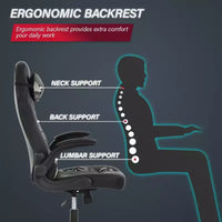Chaise de jeu BestMassage, chaise de bureau avec support lombaire, revêtement en similicuir et base pivotante à roulettes pour le jeu sur PC et l'utilisation exécutive