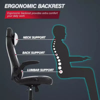 Chaise de jeu BestMassage, chaise de bureau avec support lombaire, revêtement en similicuir et base pivotante à roulettes pour le jeu sur PC et l'utilisation exécutive