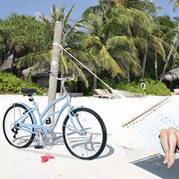 Vélo de croisière 26 pouces, 7 vitesses, multicolore, vélo de croisière de plage homme femme avec freins V avant et arrière