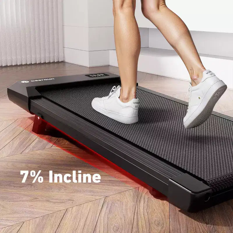 DeerRun Q2 Urban Plus Tapis de marche compact à inclinaison 7%, tapis de course pour la maison et le bureau, moteur silencieux