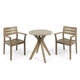 Christopher Knight Home Stamford Outdoor Acacia Wood 3 Piece Bistro Set