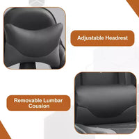 Chaise gaming de course BestMassage, chaise de bureau de massage à fonction massage, soutien lombaire, cuir PU, pour adultes