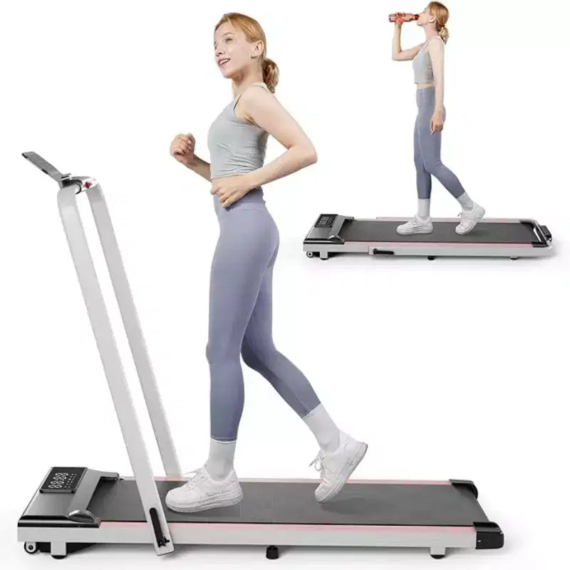 Tapis de course pliable 2-en-1 DeerRun A6 Plus 2026 Slim avec inclinaison de 5 %, Bluetooth et télécommande, 136 kg