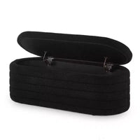 Banc de rangement ottoman ovale Zeus et Ruta Modern 43 po de largeur, bout de lit, rembourré avec charnière de sécurité-