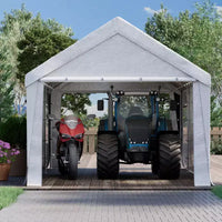 EROMMY Abri de voiture portable 10 pi x 20 pi, garage portable