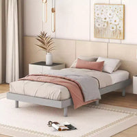 Whisen Modern Design Floating Platform Bed Frame