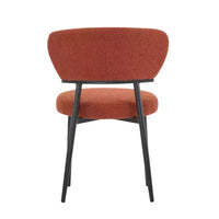 Christopher Knight Home Atrass Chaise de salle à manger rembourrée avec pieds en métal (Lot de 6)