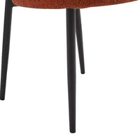 Christopher Knight Home Atrass Chaise de salle à manger rembourrée avec pieds en métal (Lot de 6)