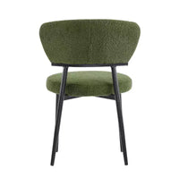 Christopher Knight Home Atrass Chaise de salle à manger rembourrée avec pieds en métal (Lot de 6)