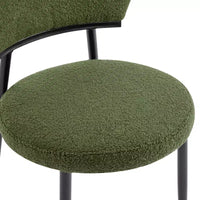 Christopher Knight Home Atrass Chaise de salle à manger rembourrée avec pieds en métal (Lot de 6)