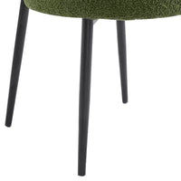 Christopher Knight Home Atrass Chaise de salle à manger rembourrée avec pieds en métal (Lot de 6)