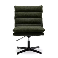 Fauteuil d'appoint pivotant Zeus & Ruta de 57,9 cm de large avec pieds croisés et accoudoirs réglables