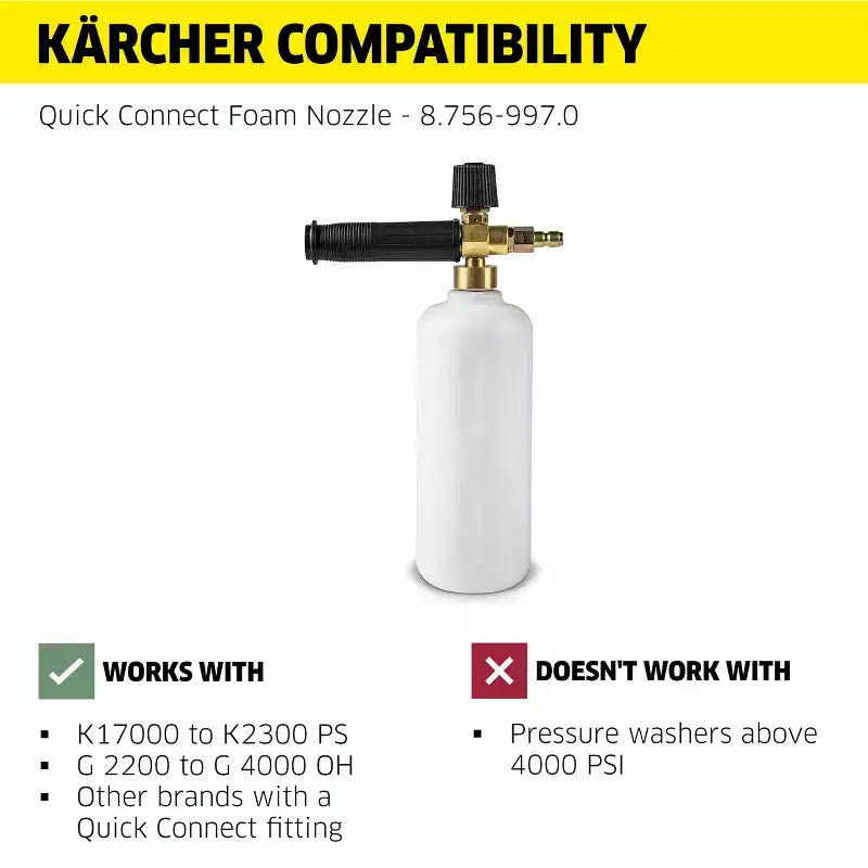Canon à mousse Karcher pour nettoyeur haute pression