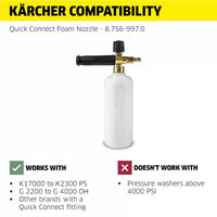 Canon à mousse Karcher pour nettoyeur haute pression