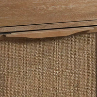 Christopher Knight Home Benjamin, armoire de rangement en bois avec tiroir et étagère, porte en rotin, 87 cm de hauteur