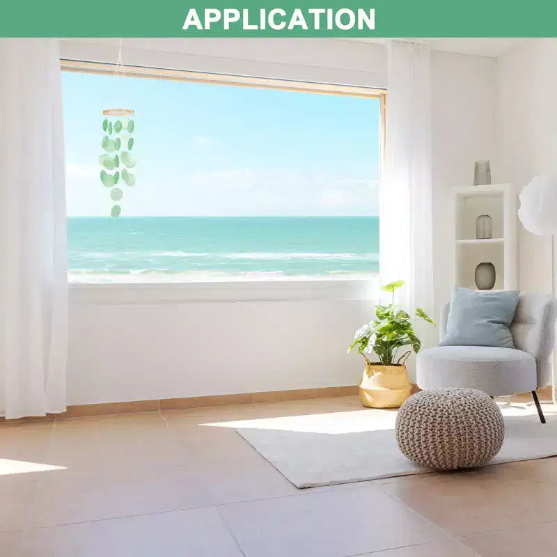 Carillons éoliens durables en coquillage d'inspiration côtière - 1 pièce
