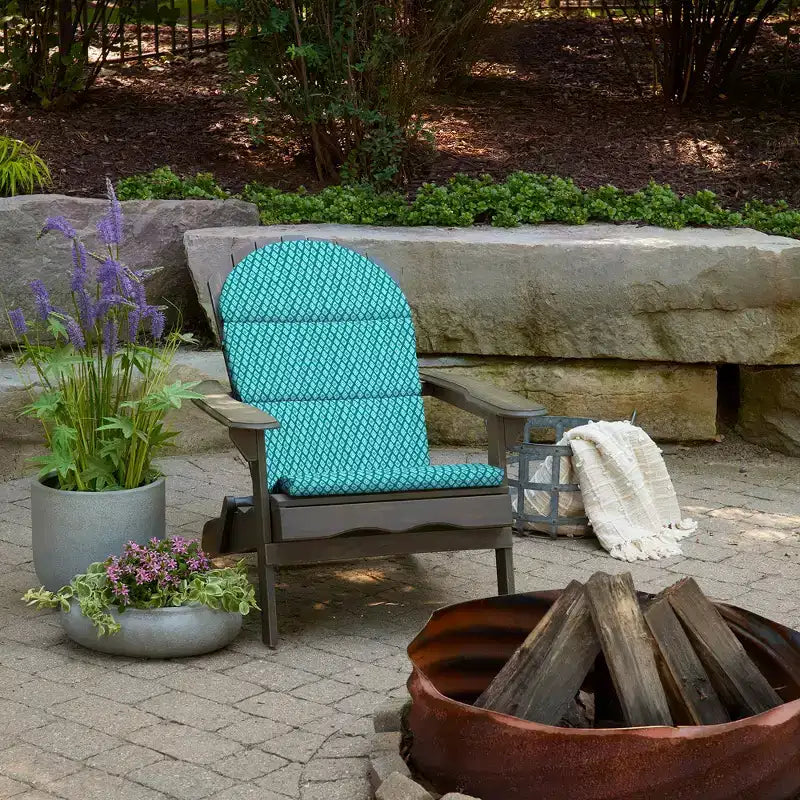 ARDEN Coussin Adirondack en mousse pour extérieur, lot de 2, 21,5 x 19, hydrofuge, resistant à la decoloration, coussin en mousse pour chaises Adirondack 21,5 x 19