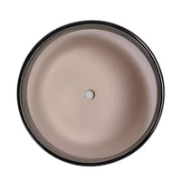 MAYEERTY Pot de fleurs en ceramique 3 pièces, jardinière moderne noire pour patio, jardin et rebords de fenêtre