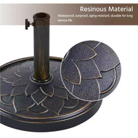 Pied de parasol Yaheetech robuste avec motif pétales de fleurs