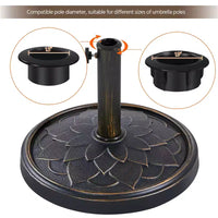 Pied de parasol Yaheetech robuste avec motif pétales de fleurs