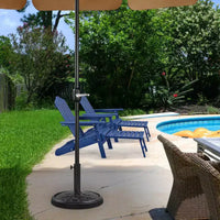 Pied de parasol Yaheetech robuste avec motif pétales de fleurs