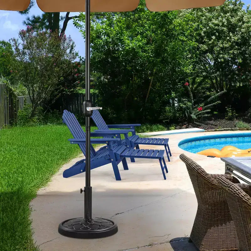 Pied de parasol Yaheetech robuste avec motif pétales de fleurs