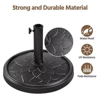 Pied de parasol Yaheetech robuste avec motif pétales de fleurs