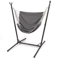 Costway Chaise hamac reglable avec support, 6 positions reglables, poche de rangement, robuste