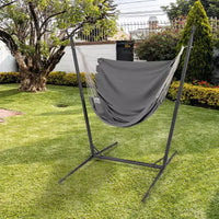 Costway Chaise hamac reglable avec support, 6 positions reglables, poche de rangement, robuste